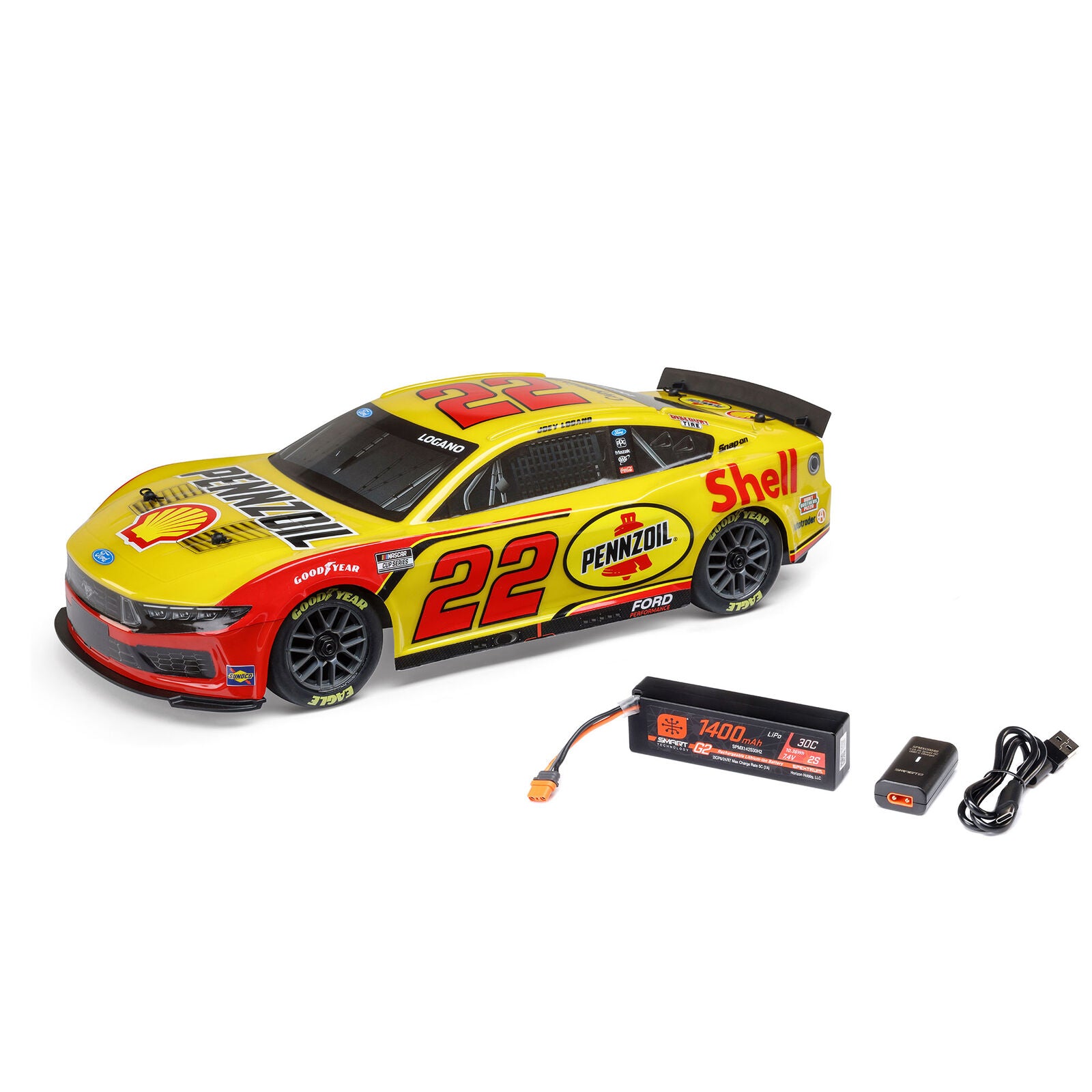 losi　ラジコン Losi 1/12 NASCAR RC Racecar Joey Logano No. 22 – Superstition Hobbies