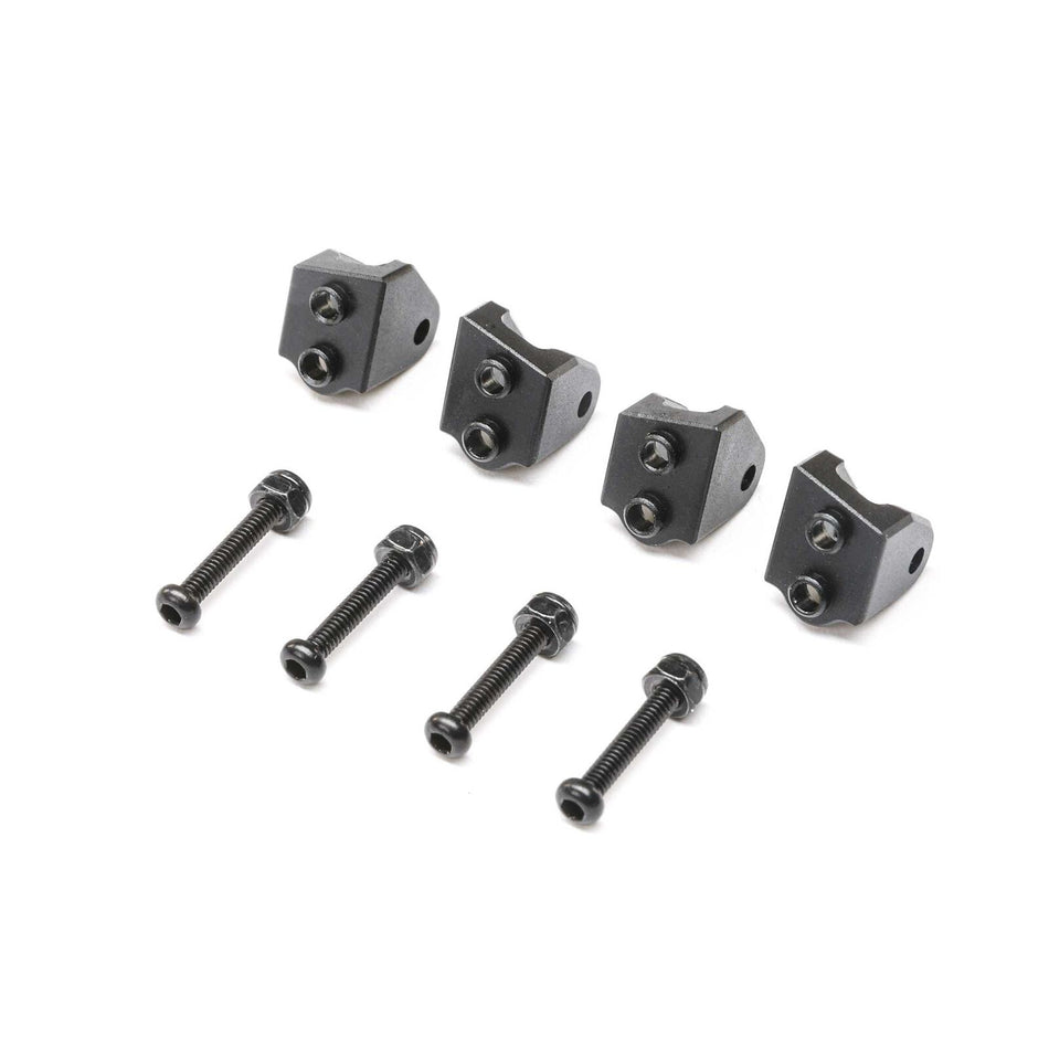 Lower 4-link Mount Set,Aluminum, Black(4):Mini LMT