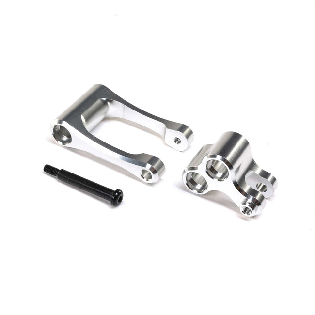 Losi Aluminum Knuckle & Pull Rod, Silver: PM-MX