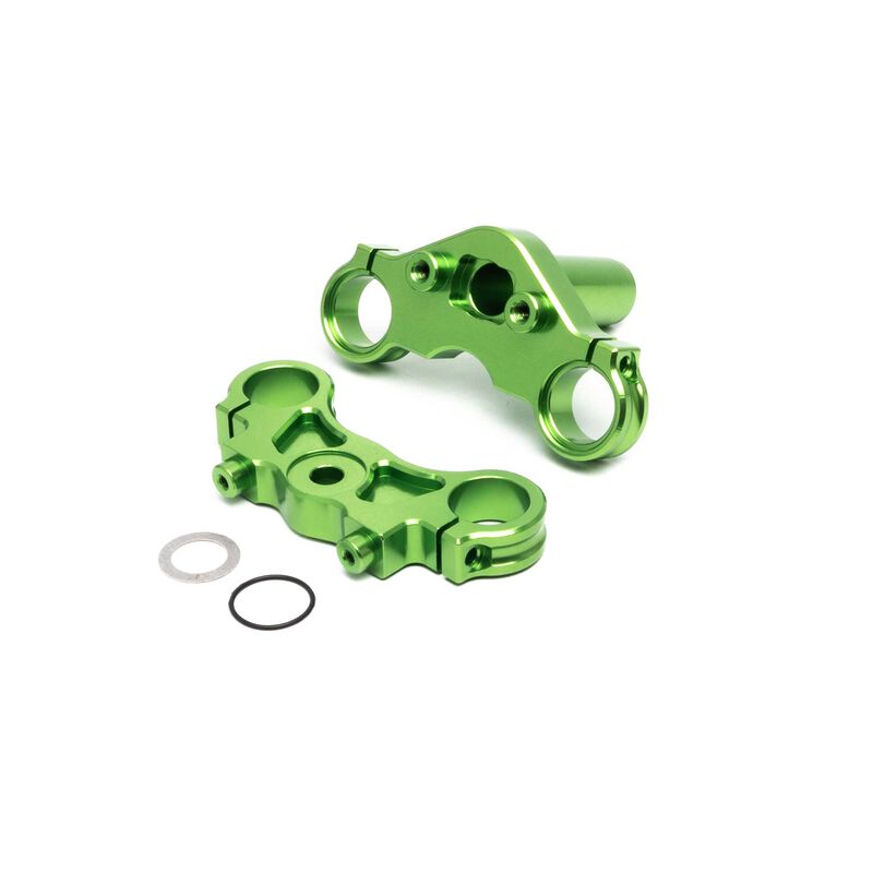 Losi Promoto Aluminum Triple Clamp Set, Green: PM-MX