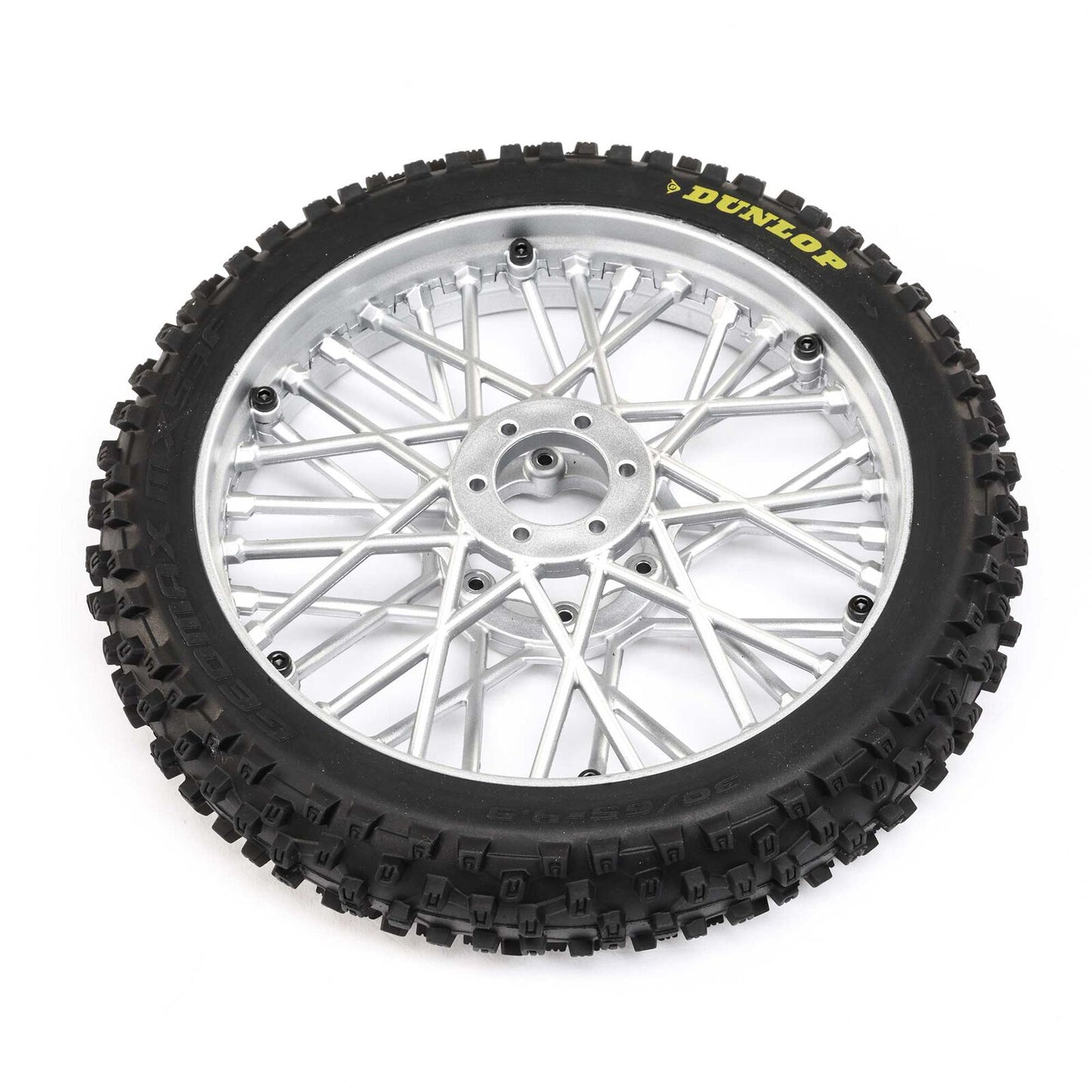 Dunlop MX53 Front Tire Mounted, Chrome: PM-MX