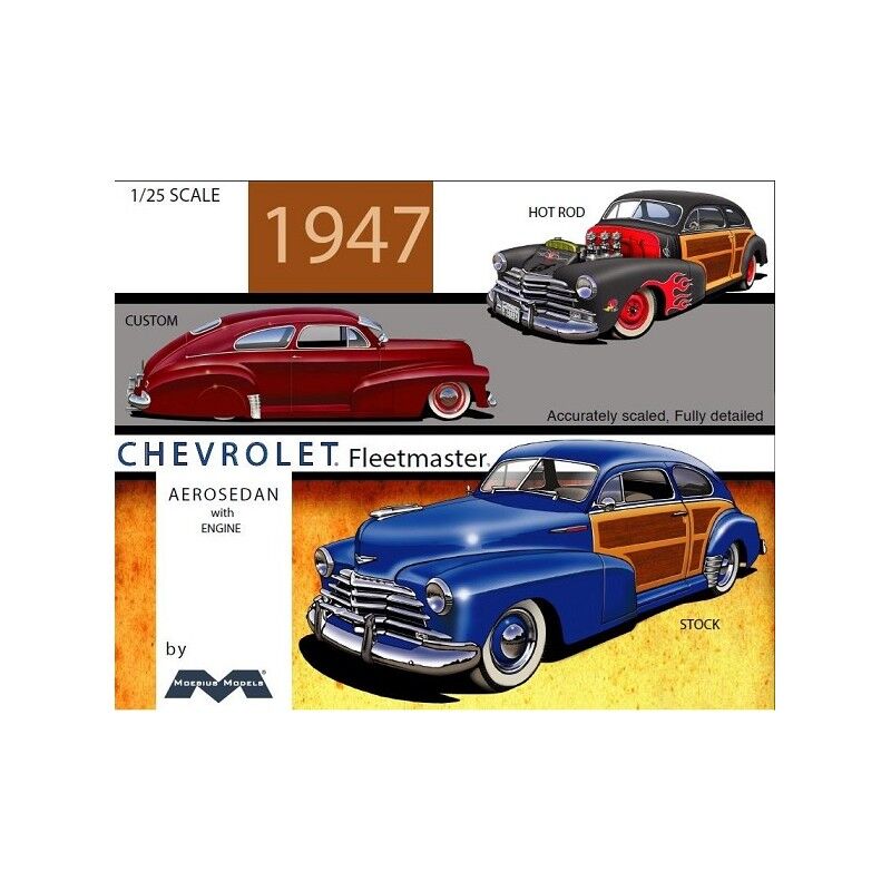 Moebius Models MOE2301 1947 Chevy Aero Sedan 1/25 Scale Model Kit