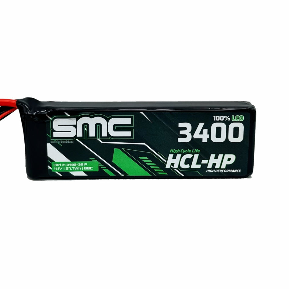 SMC HCL-HP 11.1V-3400mAh-80C Flight Pack EC5