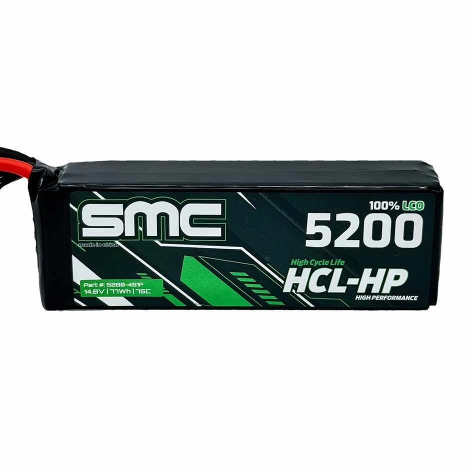 SMC 5280-4S1P HCL-HP 14.8V-5200mAh-80C Flight Pack EC3