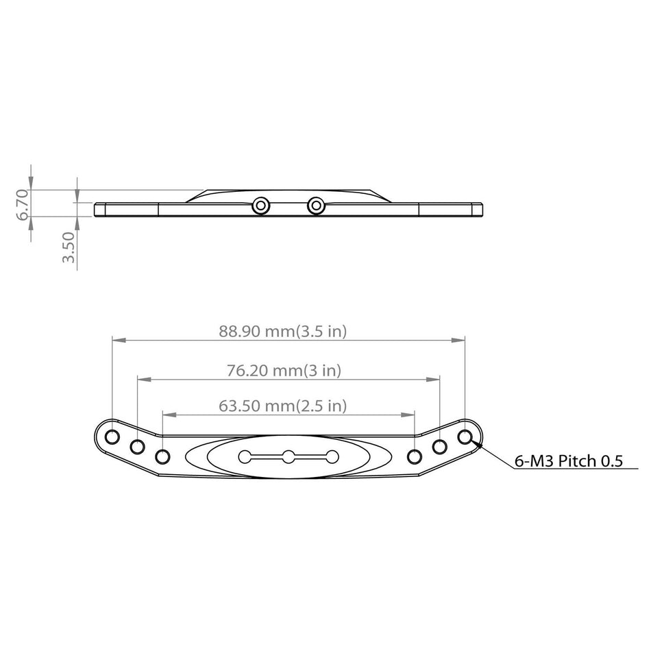X8 Metal 3.5 Rudder metal horn