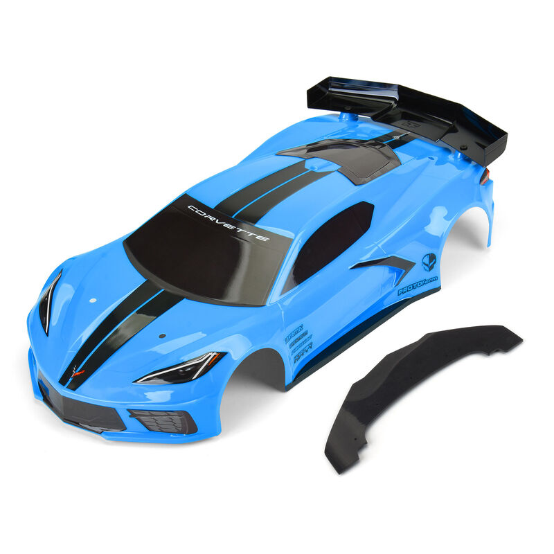 1/7 Chevy Corvette C8 Painted Body (Blue): Felony