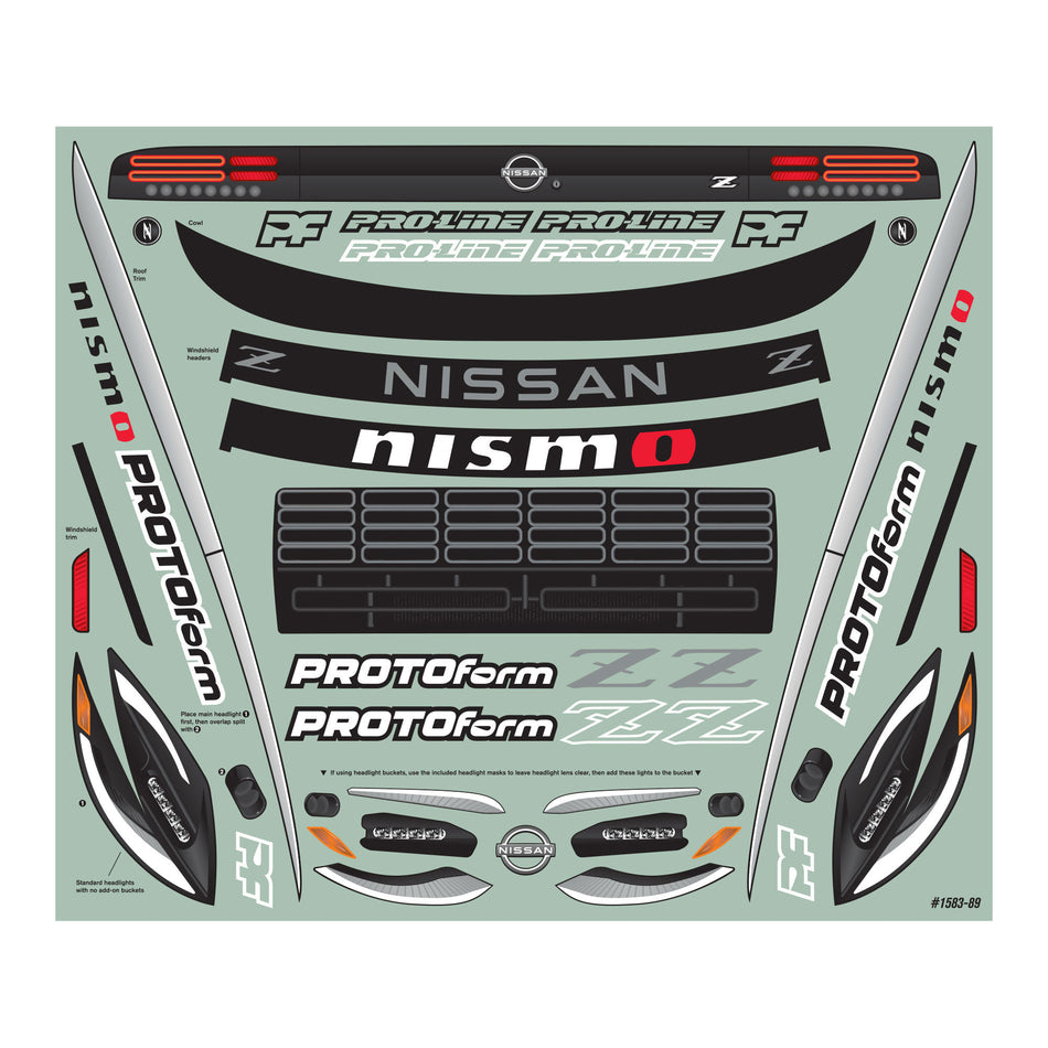 1/8 2023 Nissan Z Clear Body: Vendetta