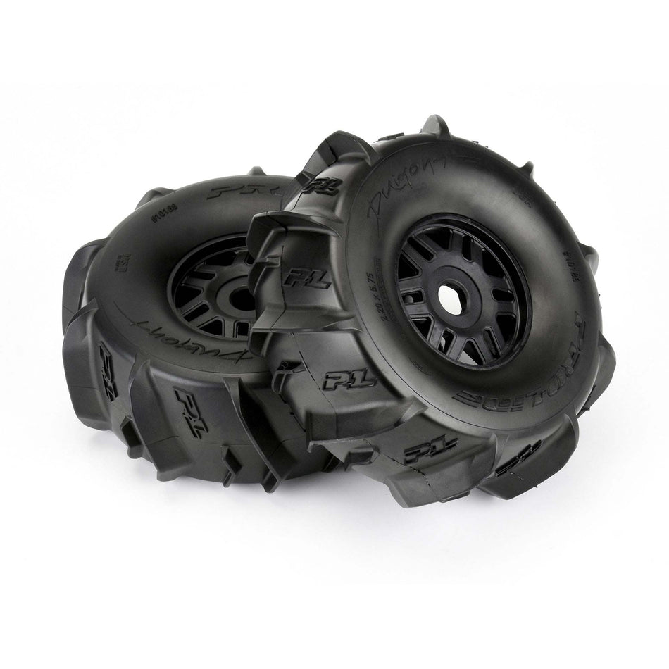 Pro-Line Dumont Sand/Snow Tires 1/7 (2) w/17mm Black Wheels – PRO10189-10