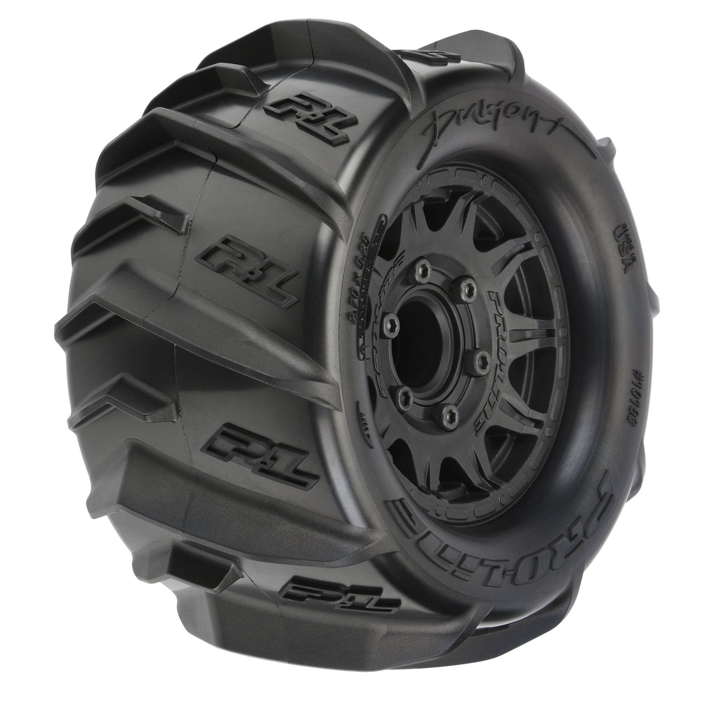 Pro-Line Dumont 2.8" Sand/Snow MTD Raid Blk Wheels F/R