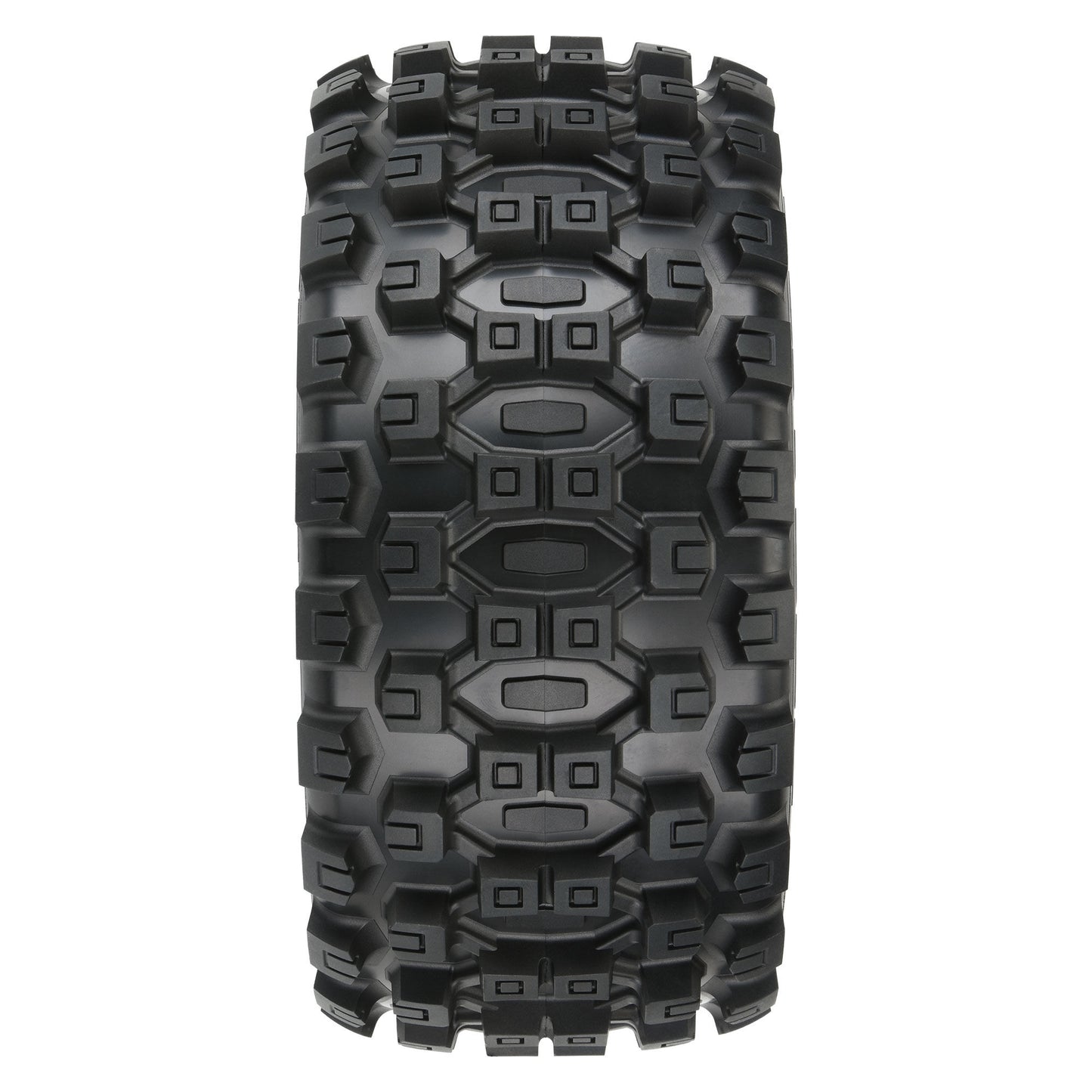 1/6 Badlands MX57 Front/Rear 5.7” Tires Mounted on Raid 8x48 Removable 24mm Hex Wheels (2): Black