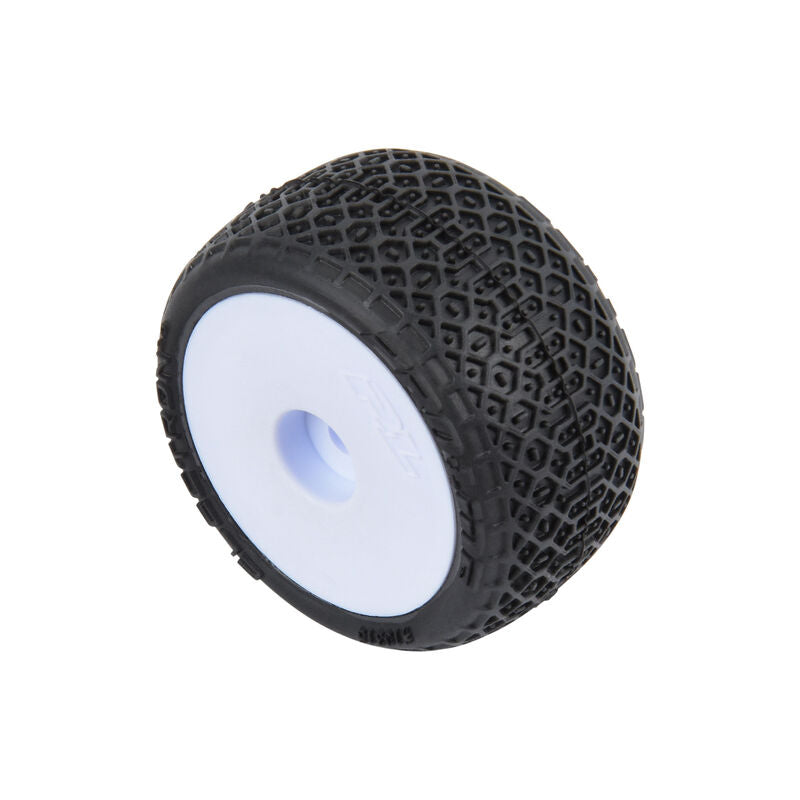 Pro-Line Electron 2.0 F/R Tires Mounted 7mm White (4) for Losi Micro-B