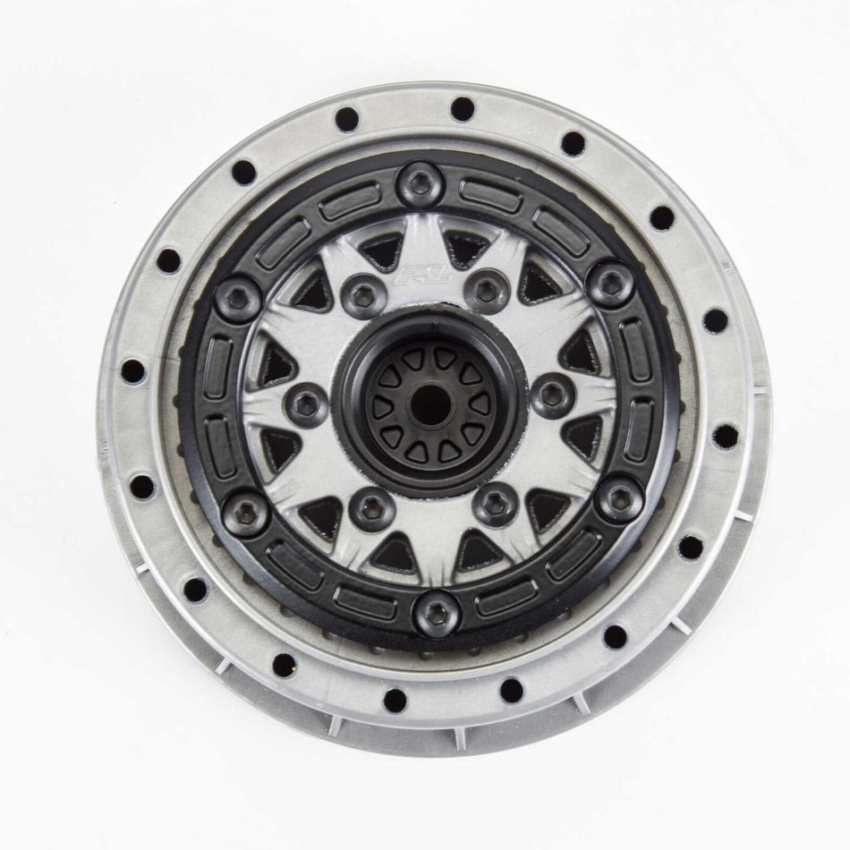Pro-Line Raid Bead-Loc 2.2"/3.0" SC Wheels Black/Grey (2) – PRO281106 Limited Edition