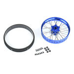 Losi 1/4 Pro-Spec Aluminum V2 Bead Front Wheel, Assembled, Blue: Promoto-MX