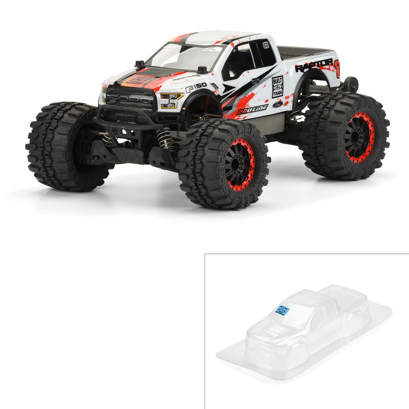 Pro-Line® 1/10 2017 Ford F-150 Raptor Clear Body: Stampede®