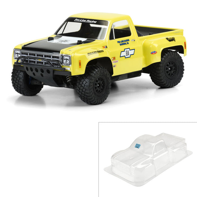 Pro-Line® 1/10 1978 Chevy C-10 Race Truck Clear Body: Short Course