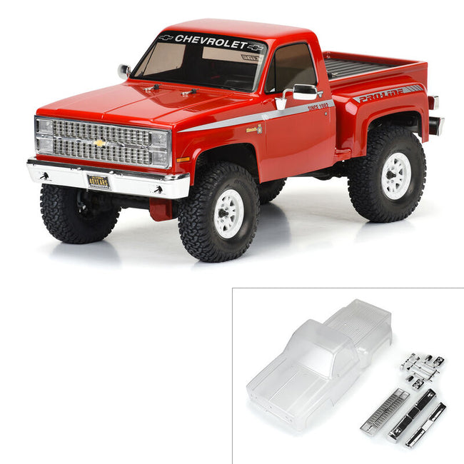 Pro-Line 1982 Chevy K-10 Clear Body Set with Scale Molded Accesories