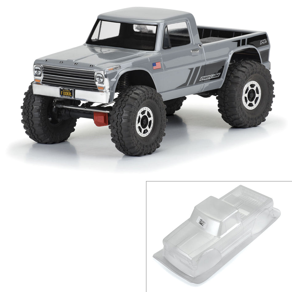 Pro-Line 1/10 1967 Ford F-100 Clear Body 12.3 WB Crwlrs