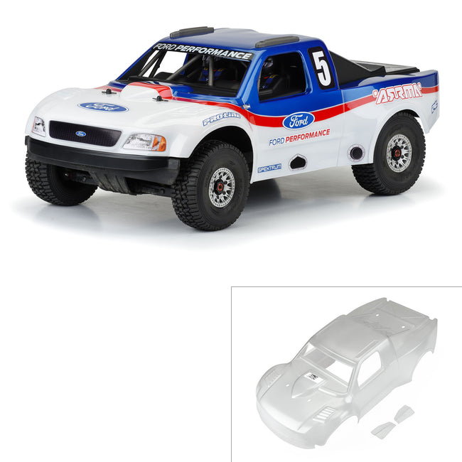 Pre-Cut 1997 Ford F-150 Trophy Truck Clear Body for ARRMA Mojave 6S