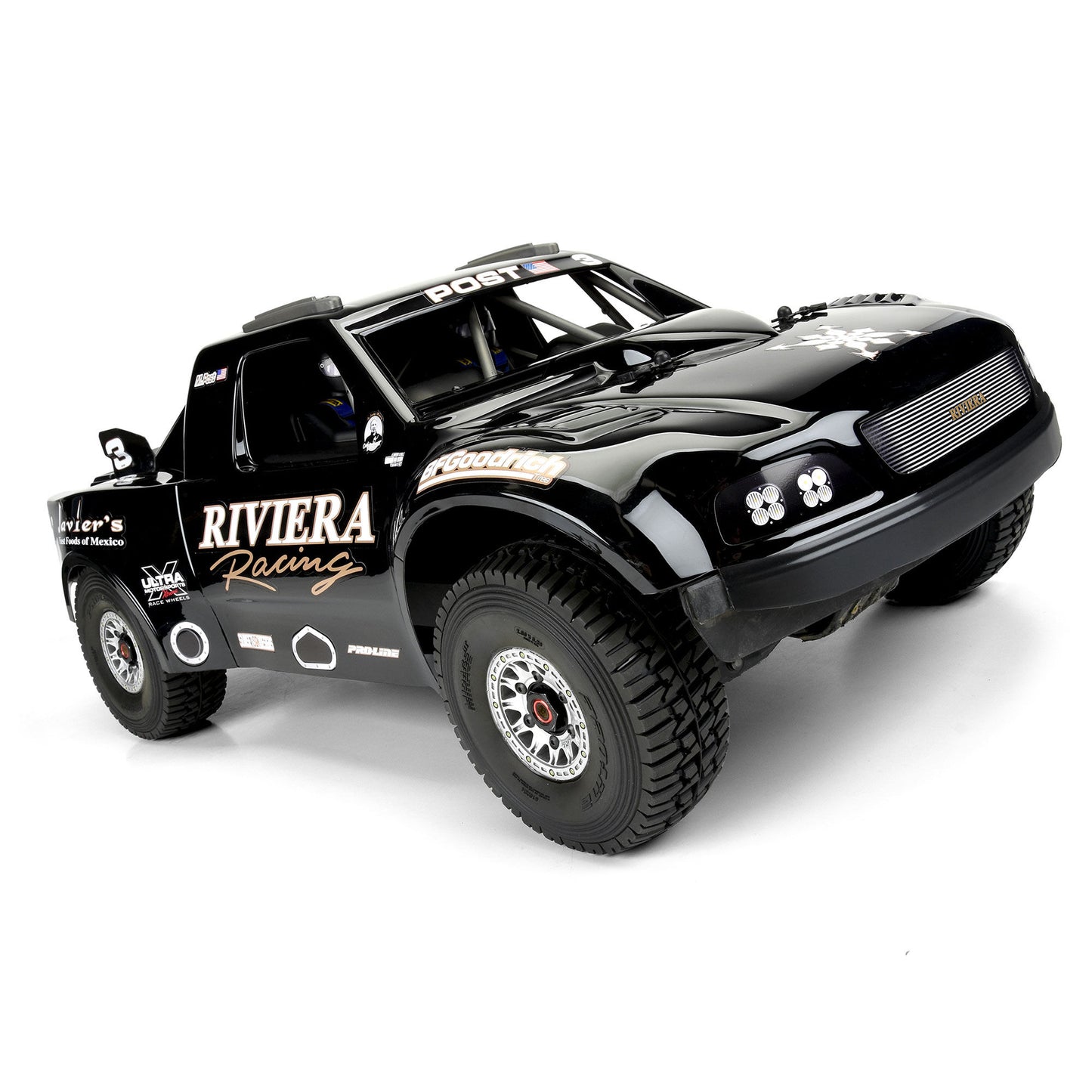 Pre-Cut 1997 Ford F-150 Trophy Truck “Riviera Edition” Tough Color (Black) Body for ARRMA Mojave 6S