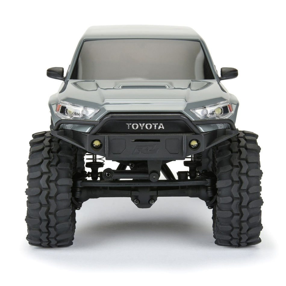 Axial 2024 Toyota 4Runner Hard Body Painted Lunar Rock Gray 132mm Wheelbase