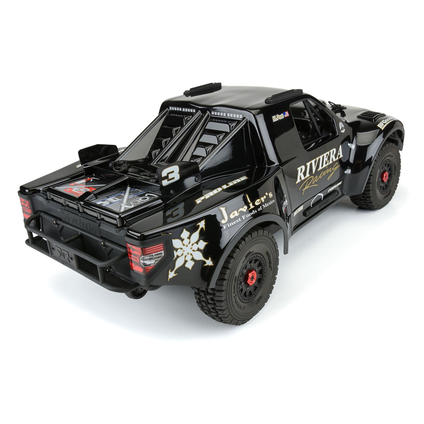 Pre-Cut 1997 Ford F-150 Trophy Truck “Riviera Edition” Tough Color (Black) Body for ARRMA Mojave 4S