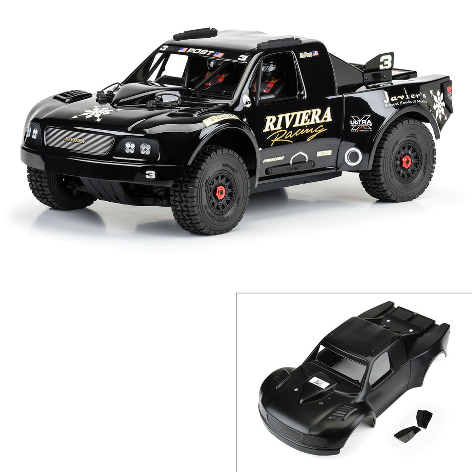 Pre-Cut 1997 Ford F-150 Trophy Truck “Riviera Edition” Tough Color (Black) Body for ARRMA Mojave 4S