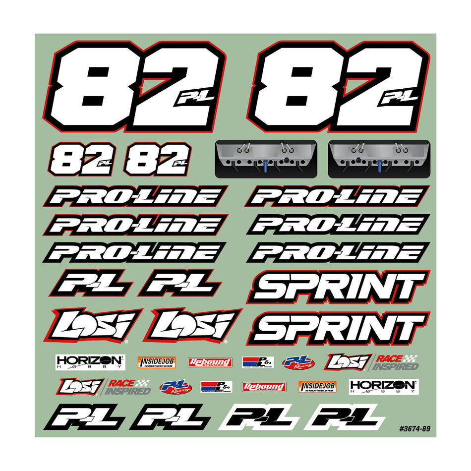 Pro-Line Lightweight Sprint Car Body Panel Kit for Losi 22S Sprint Car