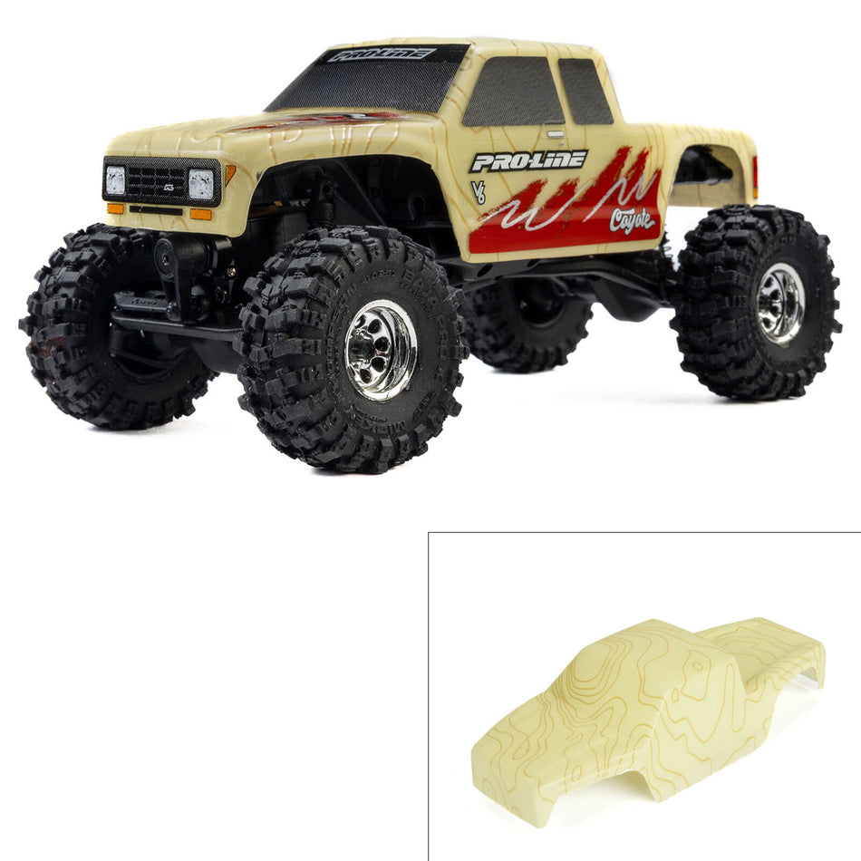 Limited Edition Pre-Cut/Pre-Painted Coyote High Performance Tan Topo Body for Axial SCX30
