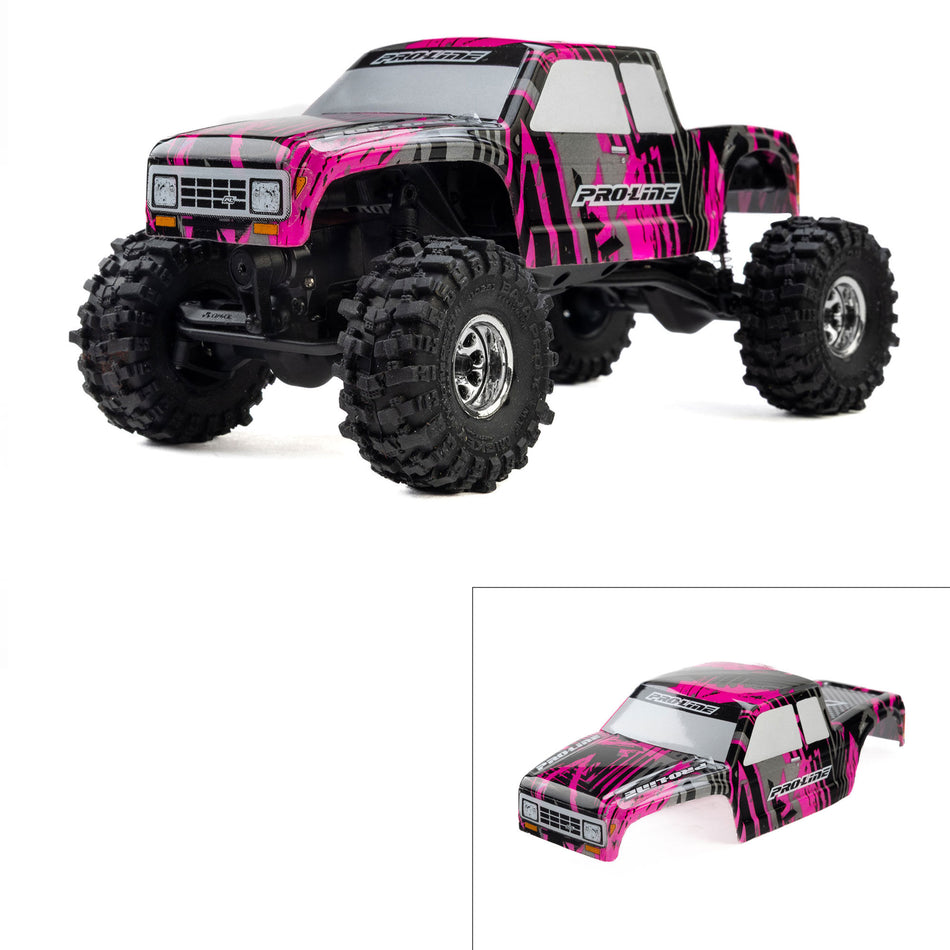 Pro-Line Limited Edition Pre-Cut/Pre-Painted Coyote Pink Fury Body for Axial SCX30