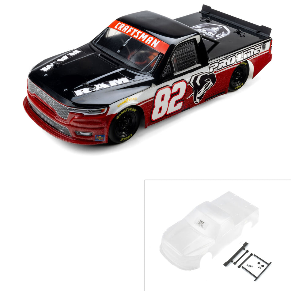 Pro-Line Pre-Cut 2026 Ram 1500 Truck Clear Body: Losi NASCAR