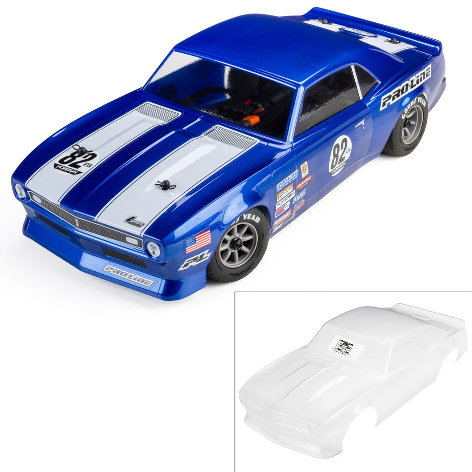Protoform Pre-Cut 1968 Chevy Camaro Clear VTA Body for Losi NASCAR Racecar