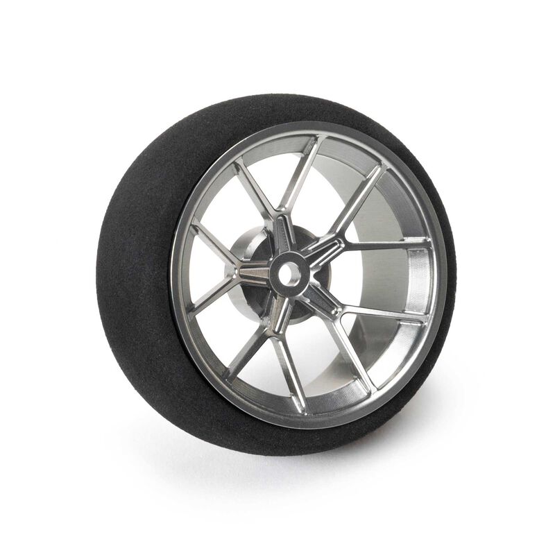 Spektrum SPM-1078 Aluminum Wide Wheel, Spoke, Gun Metal Gray