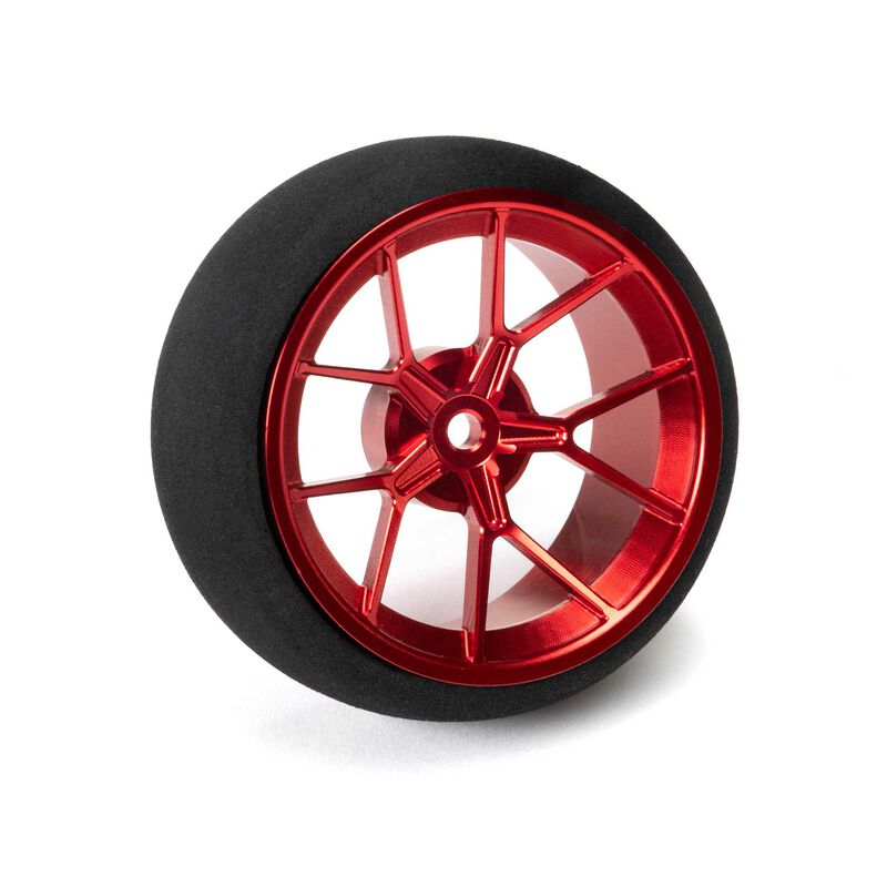 Spektrum SPM-1081 Aluminum Wide Wheel, Spoke, Red