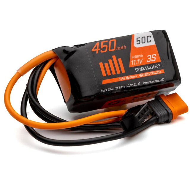 450mAh 3S 11.1V 50C LiPo Battery; IC2