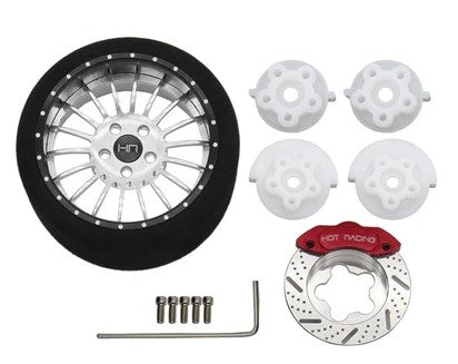 Silver 18 Spoke Steering Tx Aluminum Wheels