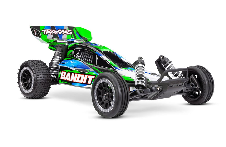 24254-8 Traxxas Bandi XL-5 1/10 Scale, 2WD, Ready-To-Race RC Buggy w/USB-C  Charger, Battery Green