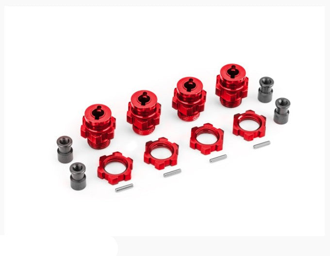 9086 Traxxas Heavy-Duty 17mm Wheel Nuts – Red Anodized Aluminum (4-Pack)