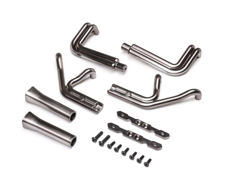 Losi Header Set, Blue Steel: 22S Sprint