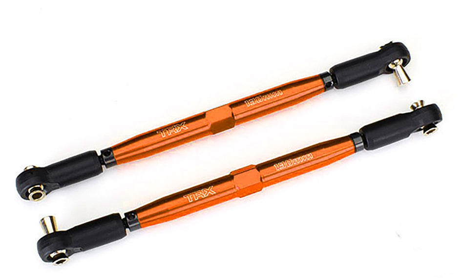 7748 Traxxas Tubes 157 mm Orange Aluminum Toe Links (2)