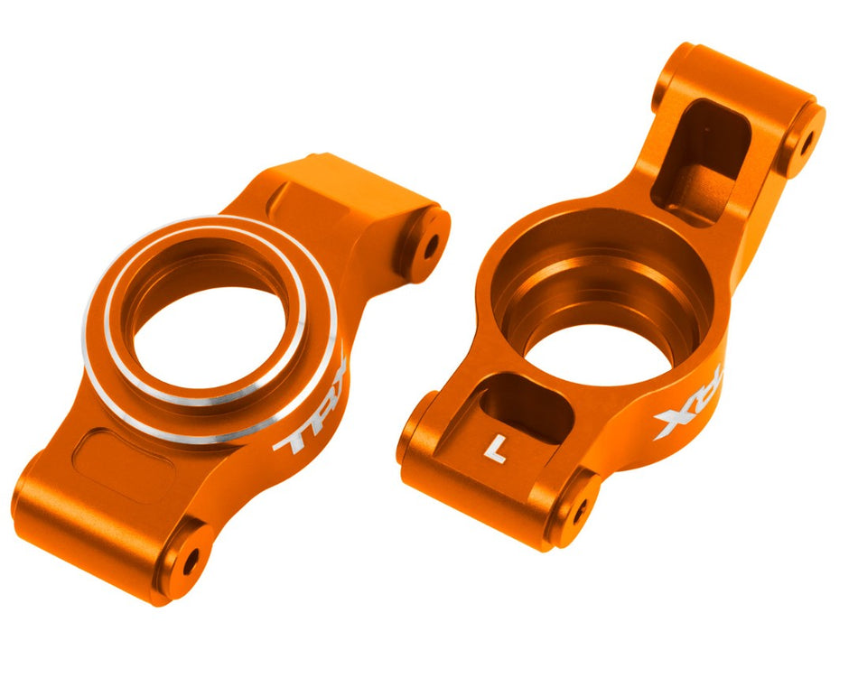 7852 Traxxas X-Series Orange Aluminum Rear Stub Axle Carriers (L&R)