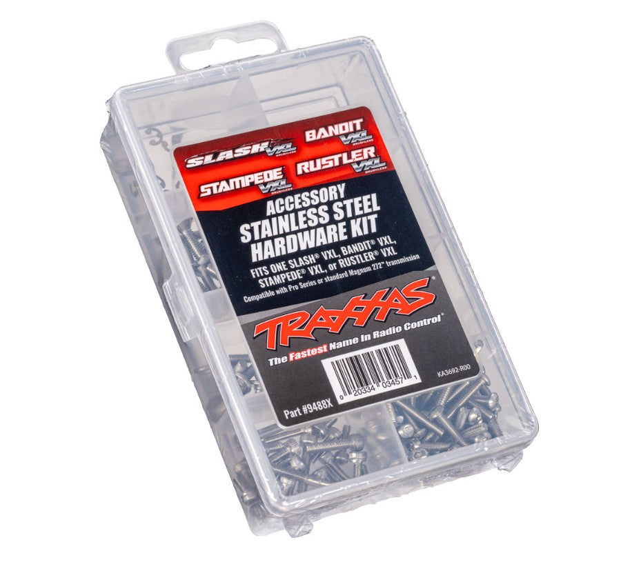 9488X Traxxas Stainless Hardware Kit for 2WD VXL Vehicles