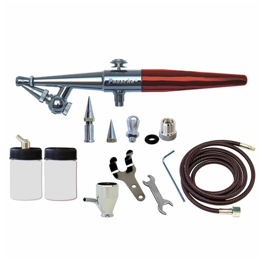 Paasche H-3MH Single Action Siphon Feed Airbrush Set & Adapter