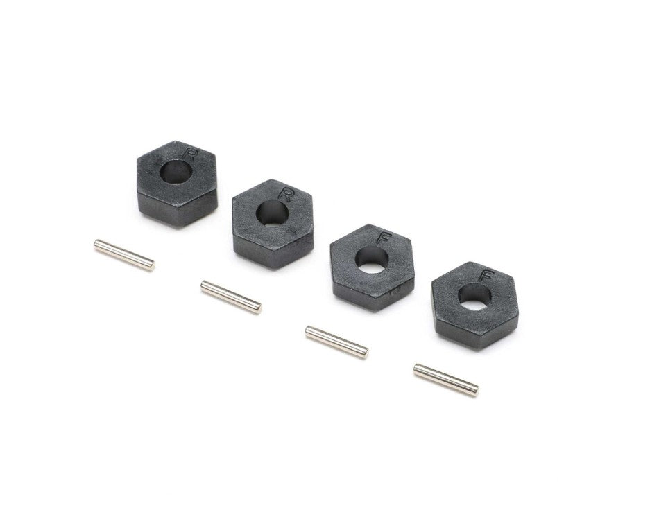Losi Wheel Hex Set – 22S Sprint Replacement Hexes with Pins [LOS2437]