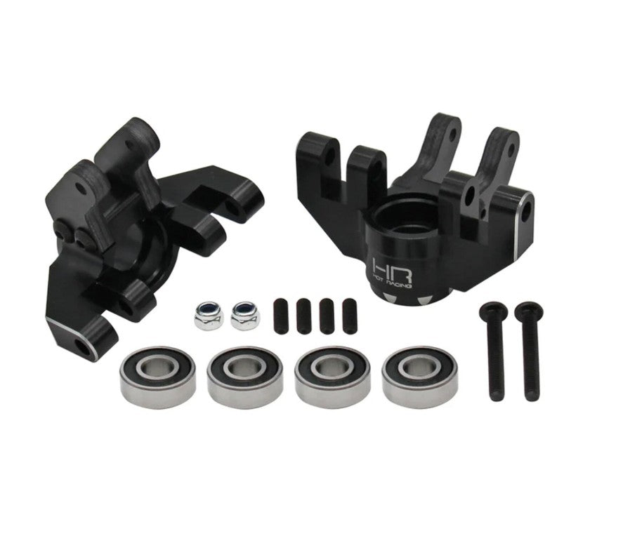 Hot Racing Aluminum Steering Spindles w/ HD Bearings – Fits Losi LMT [HRALMJ21M01]