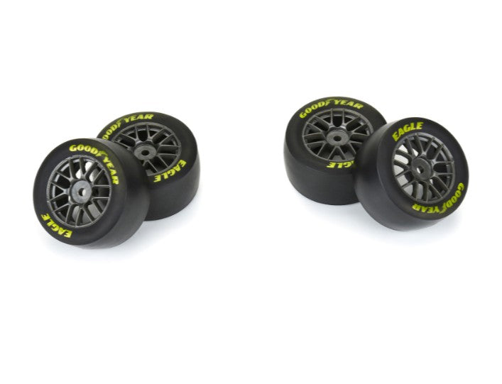 Pro-Line Goodyear Eagle Soft Tire F/R MTD Grey for Losi NASCAR Racecar (4)