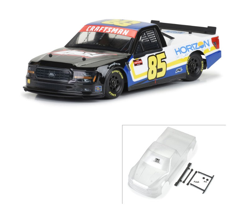 Pro-Line Pre-Cut 2024 Ford F-150 NASCAR Truck Series Clear Body for Losi NASCAR