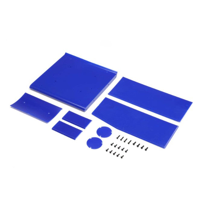 Losi Wing Panel Set, Blue: 22S Sprint