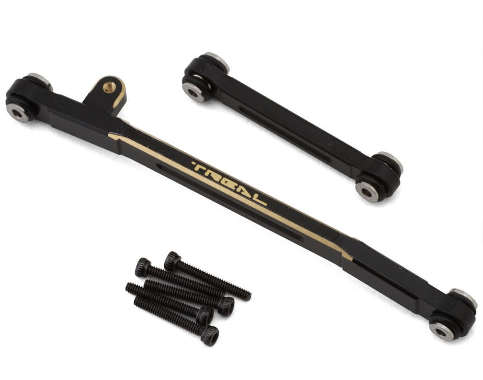 Treal Hobby Axial SCX24 Brass Steering Linkage Set (10g) (Black)