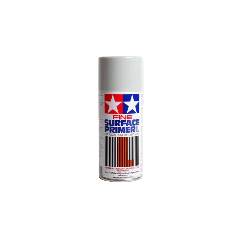 Tamiya Gray Fine Surface Primer L, 180ml Spray Can