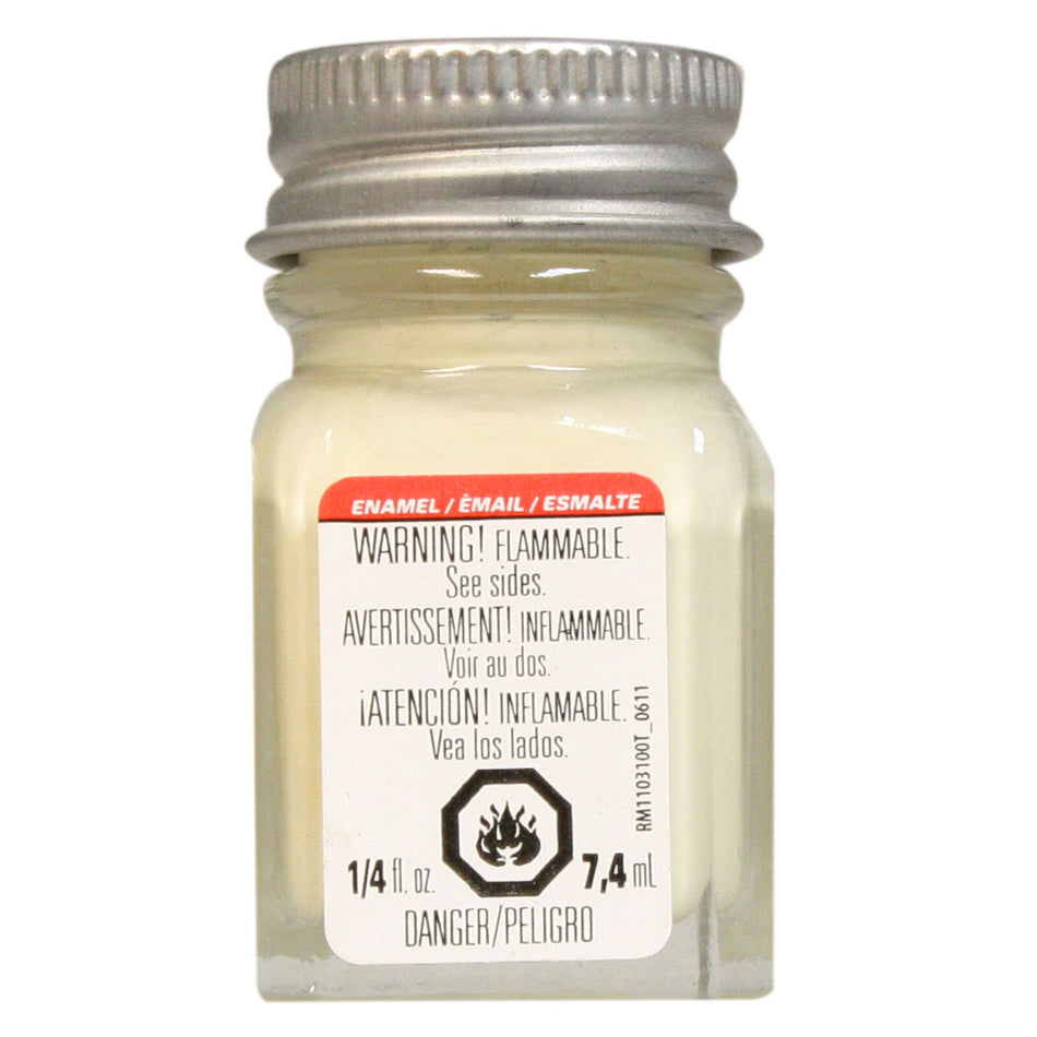 Testors TES1117TT Enamel 1/4oz Light Ivory Gloss